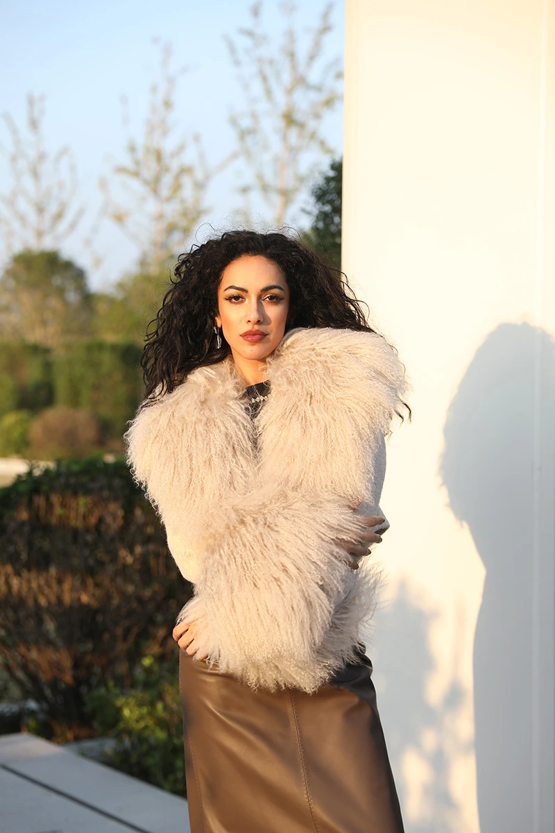 White Fuzzy Cropped Cardigan